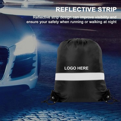 Reflective Drawstring Backpack