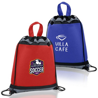 Non Woven Reflective Drawstring Backpack